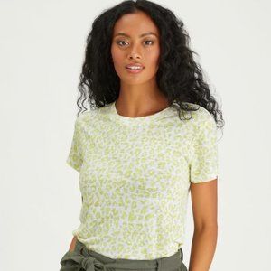 Sanctuary The Perfect Camo Linen Tee in Green, Size S